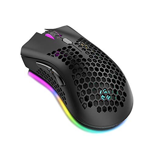 Amazon | 2.4Gゲーミングマウス充電式マウス、RGBライト効果付き3調整